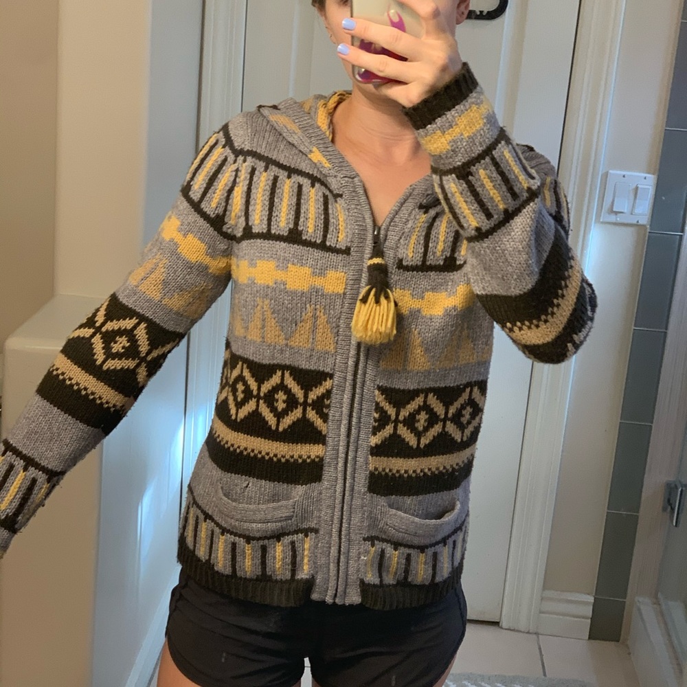 Anthropologie zip up sweater
